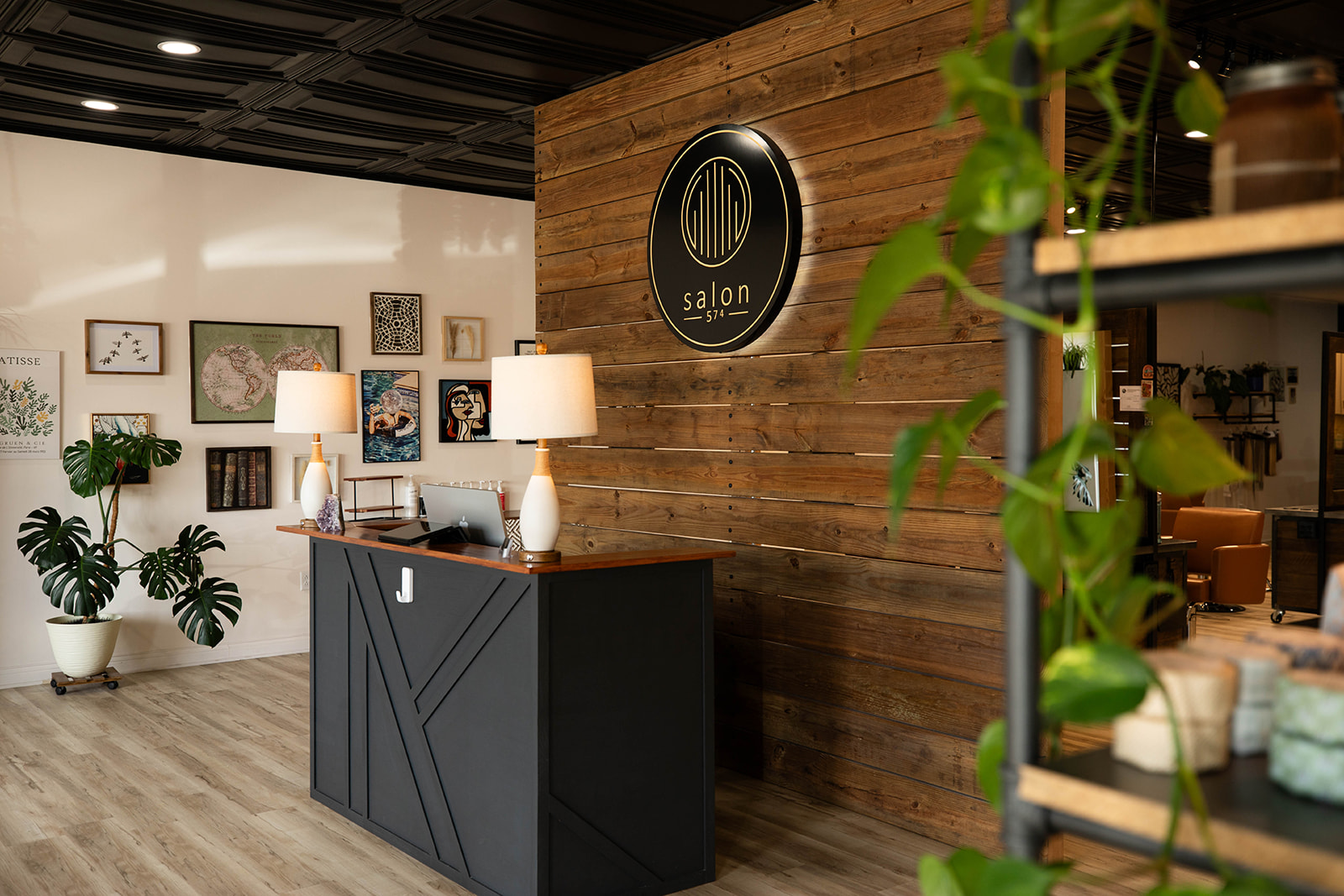 Salon 574 & Spa styling area for professional blowout packages in Warsaw, Indiana