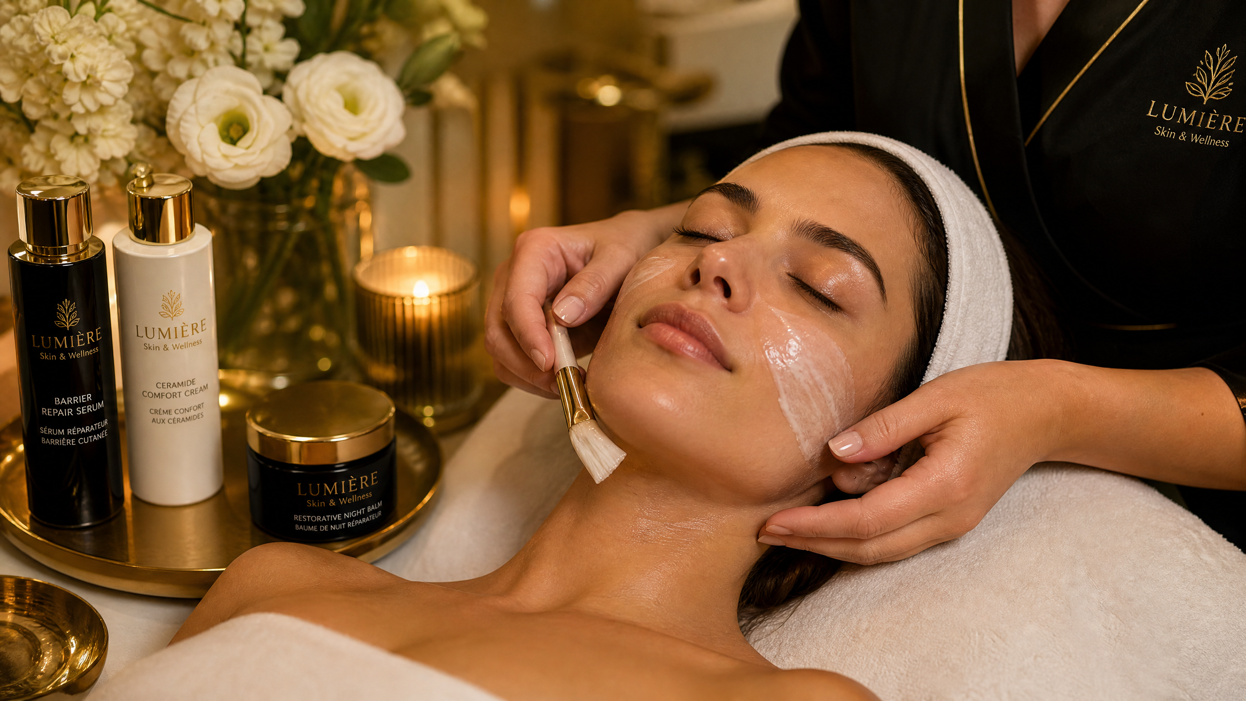 Soothing skin barrier repair facial at Salon 574 & Spa in Warsaw, Indiana — Circadia and Farmhouse Fresh skincare for sensitive and reactive skin