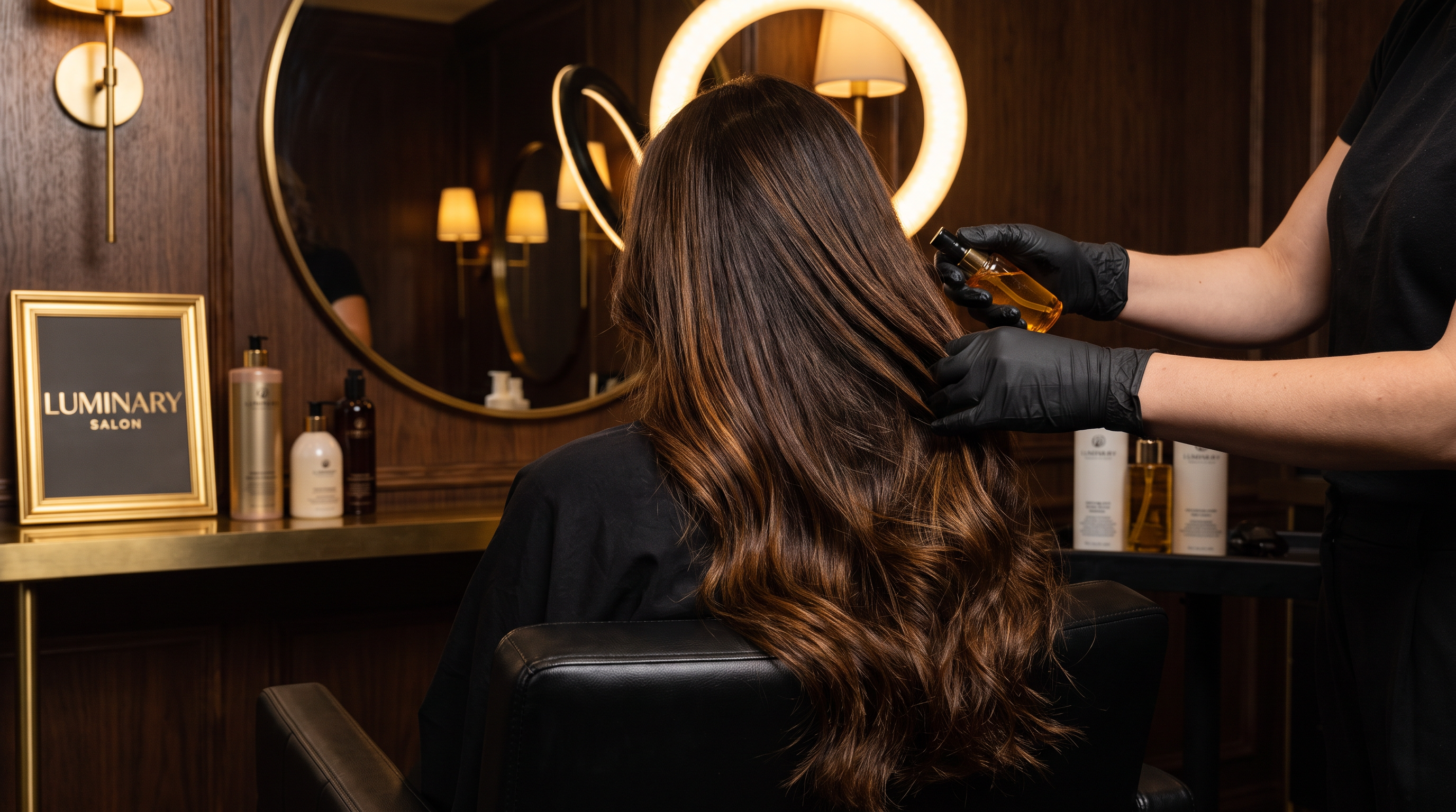 Healthy, shiny hair after Malibu C treatment and Davines conditioning at Salon 574 & Spa Warsaw Indiana